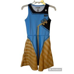 Overwatch Symmetra Dress Womens XS Blue Sleeveless Pockets Welovefine NEW